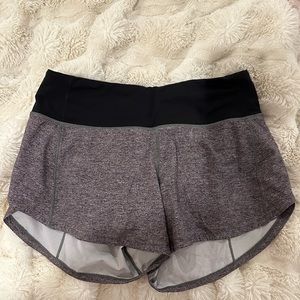 Grey speed up shorts